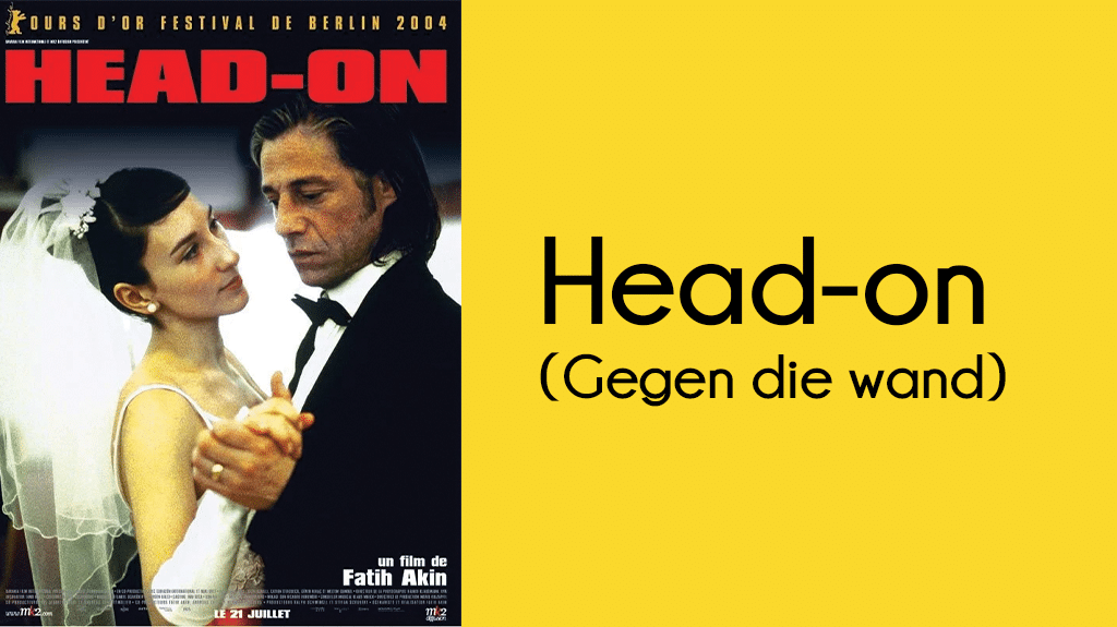 Affiche du film Head on de Fatih Akin avec un couple marié dansant.