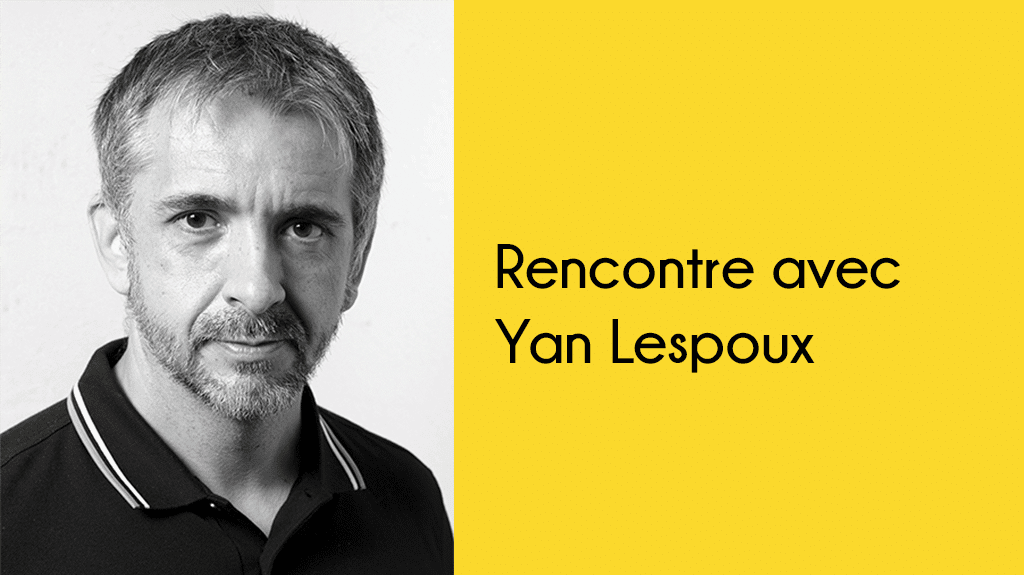 Portrait noir et blanc de l'auteur de polar Yan Lespoux.