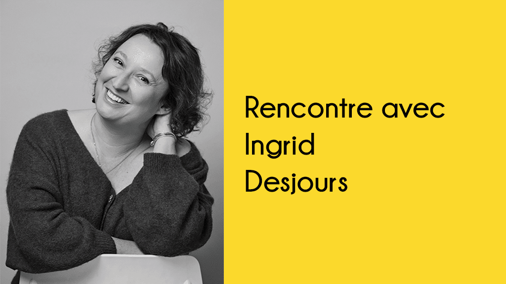 Portrait autrice de polar Ingrid Desjour noir et blanc
